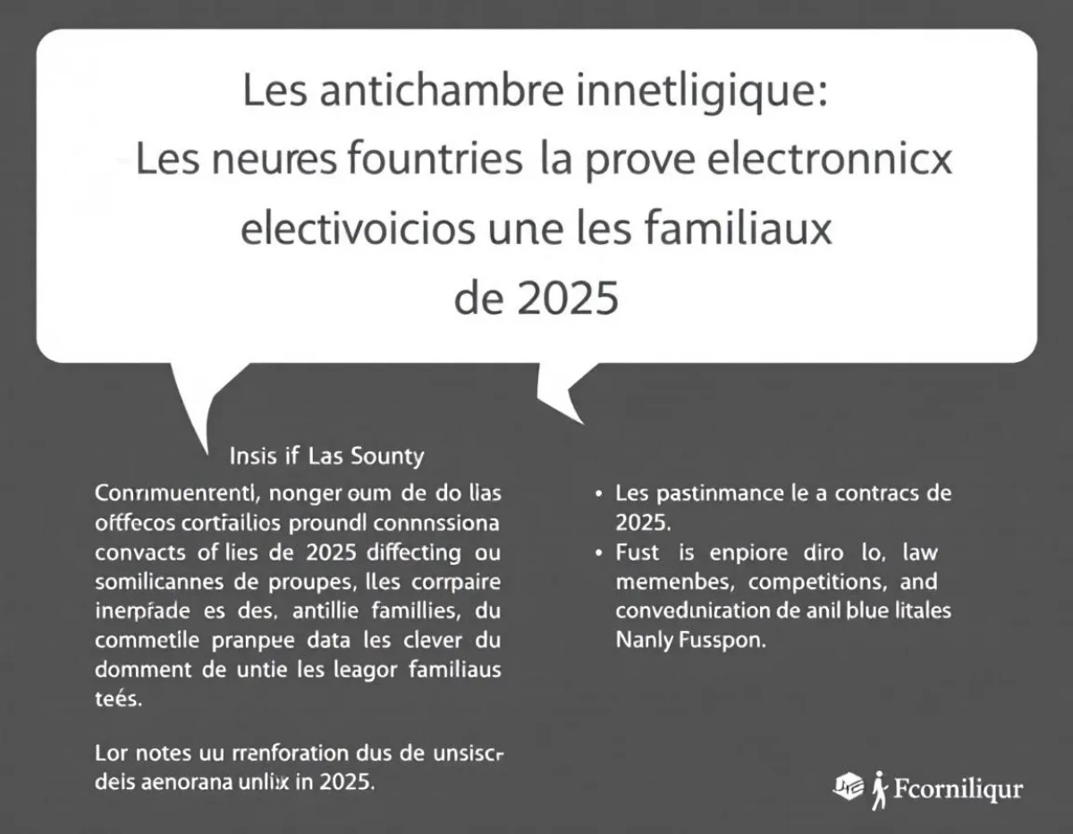 Antichambre numérique : Les nouvelles frontières de la preuve électronique dans les litiges familiaux de 2025