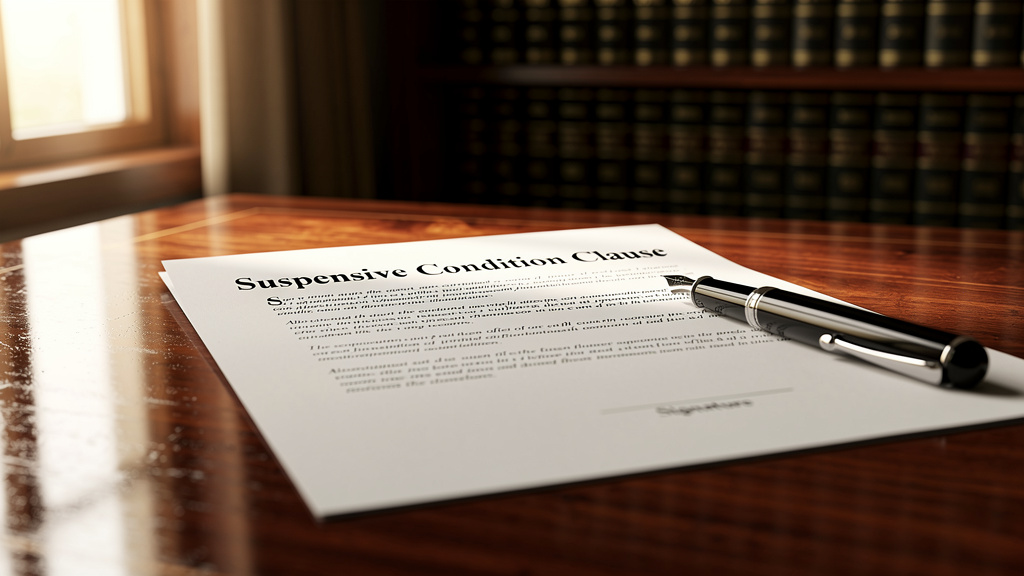 Pourquoi intégrer une clause de condition suspensive code civil est vital